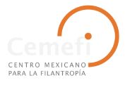 Logotipo Cemefi. Centro mexicano para la filantropía.